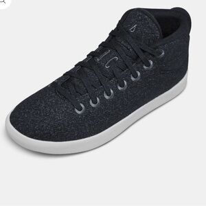 Allbirds Wool Piper Mid Sneakers Heathered Black Size 8